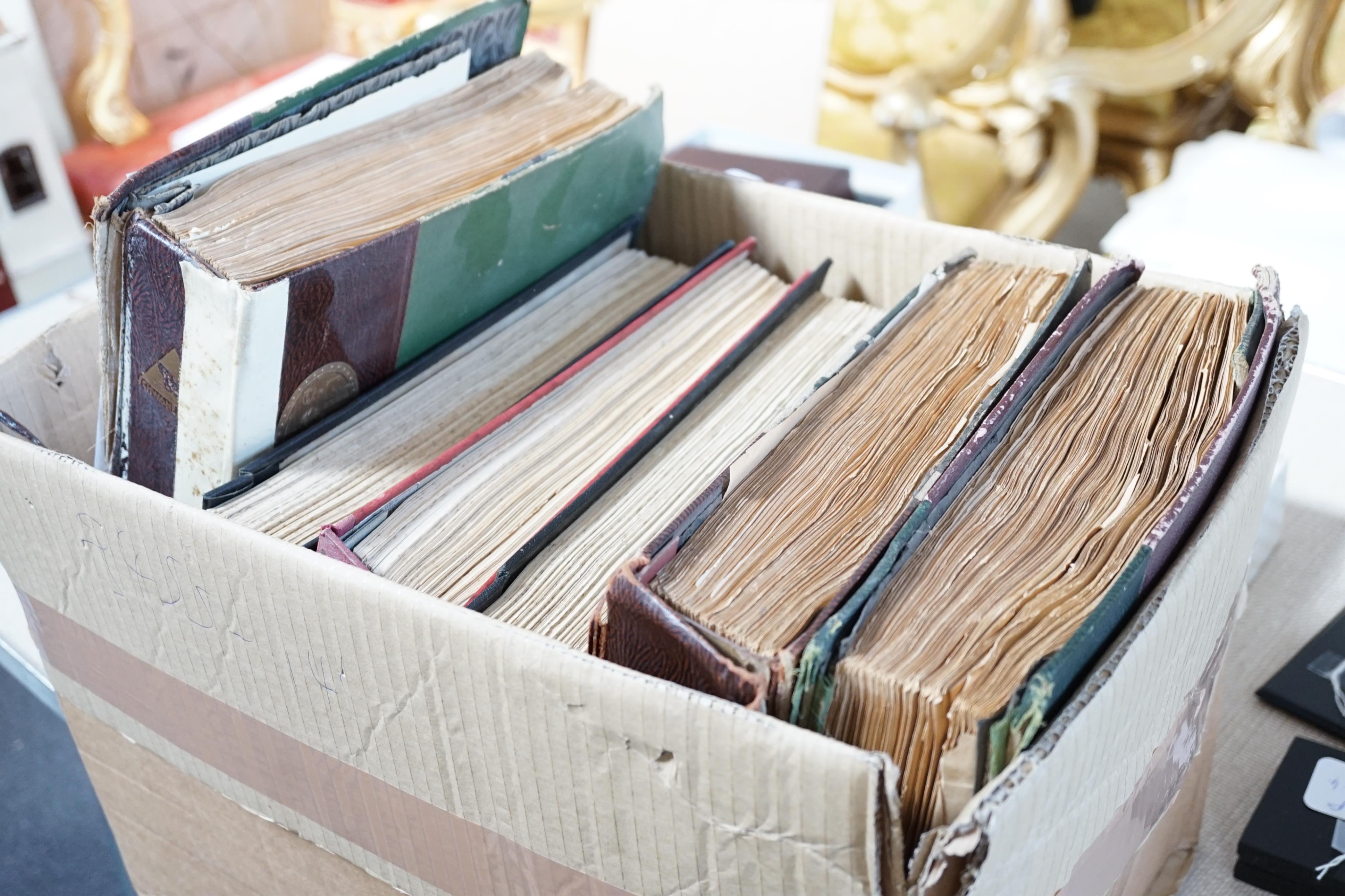 An all world mint and used collection of stamps in six large albums, including Austria, German and States, Poland 1860 10k used, Italy, Switzerland, etc.